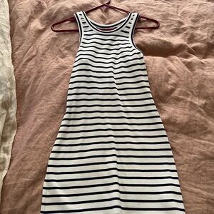 & Other Stories Striped Sleeveless Mini Dress